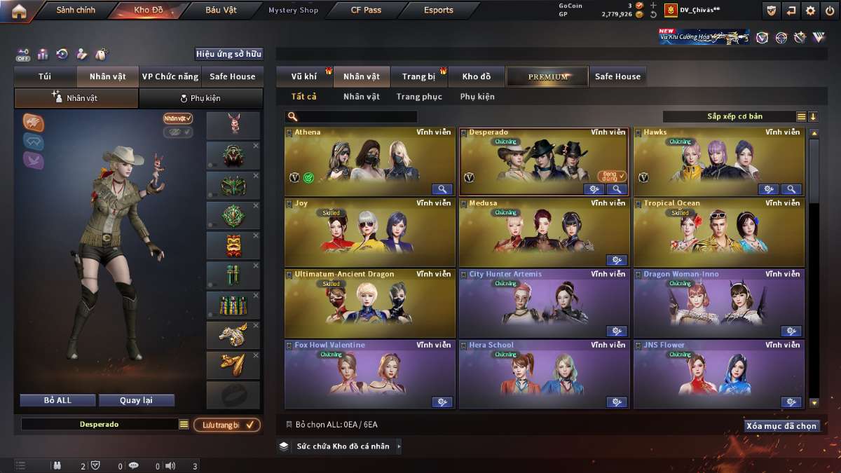 shop acc cf uy tin gia re